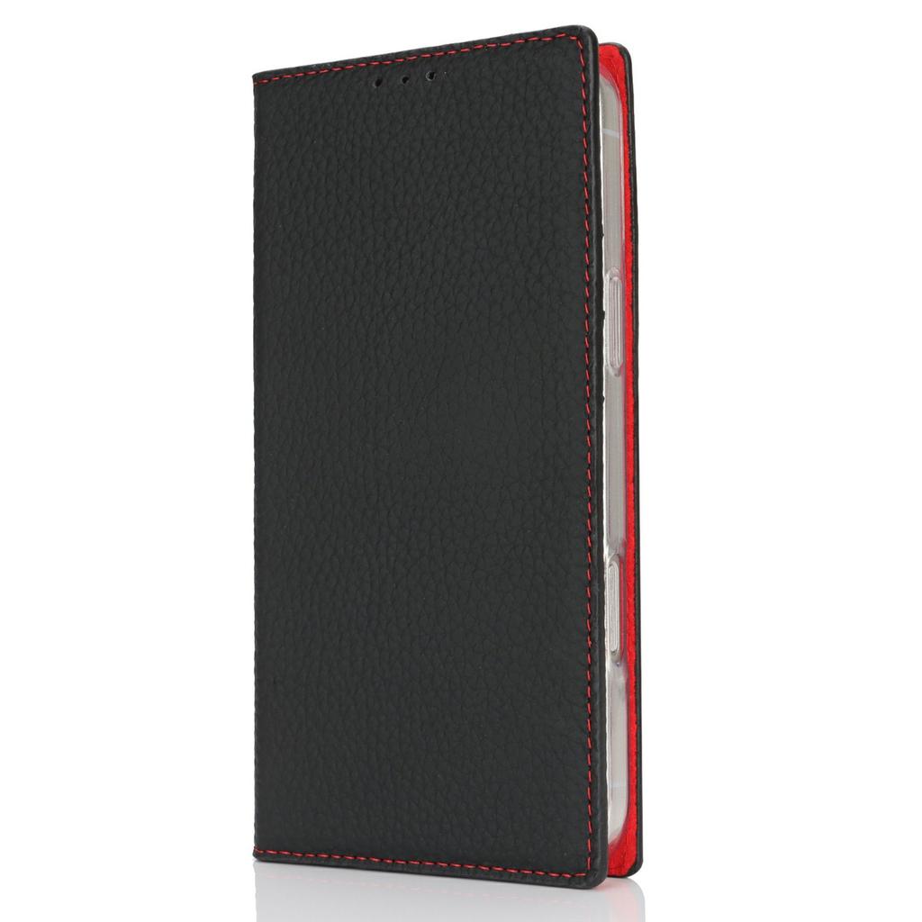 For iPhone 16 Pro Max Wallet Case Genuine Cow Leather Phone Cover Litchi Texture