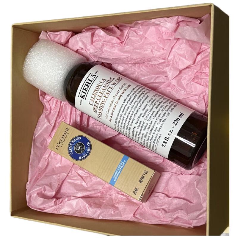 L Occitane Hand Cream  Kiehl s Cleanser Gift Set
