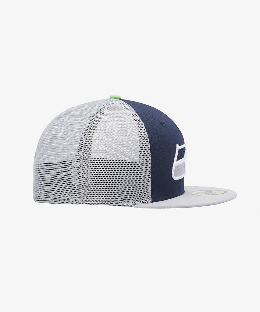 New Era Nfl Seattle Seahawks Basic Mesh Fitted Cap Ocean Blue/Dolphin Grey 15131683