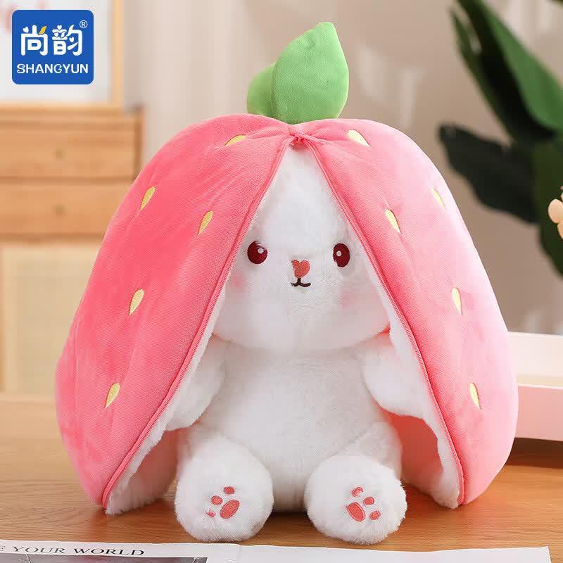 Strawberry Rabbit Plush Doll