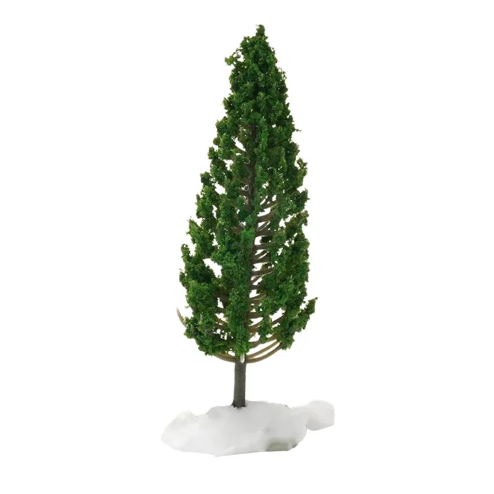 10pcs Model Pine Trees Green For Scale Railway Layout 11cm SL-16059 Dark Green Sand Table Model Tree Scenery DIY For Home Decor