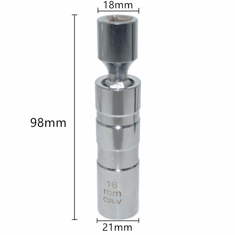 3/8" Universal Magnetic Spark Plug Socket Puller with Swivel 12-Point Head