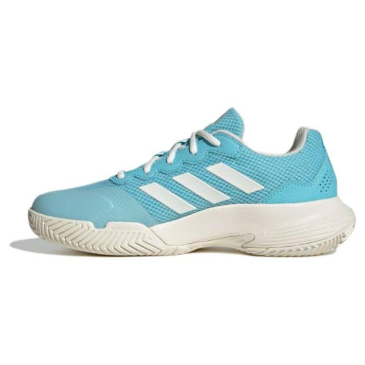 Adidas Shock Absorbing Durable Low Top Tennis Shoes Women Sneakers Blue White ID1493