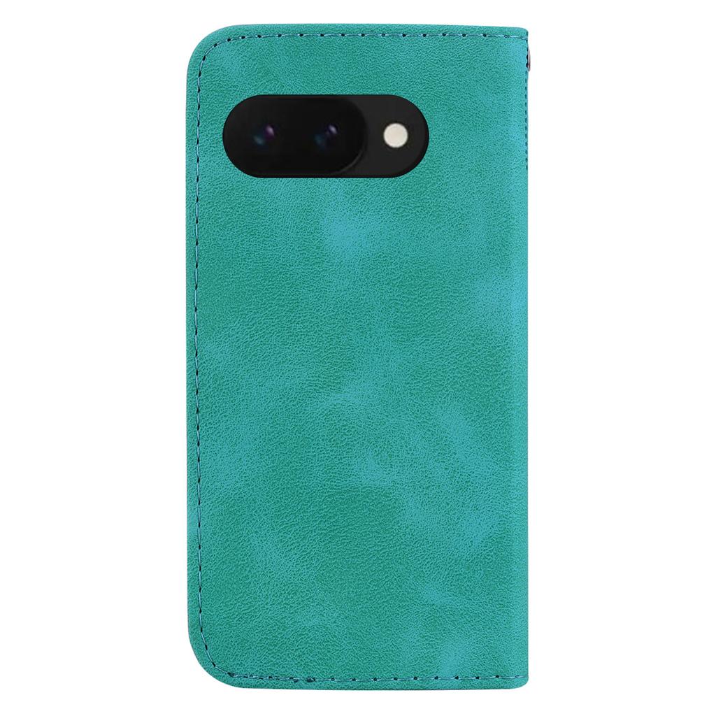 For Google Pixel 9a Stand Case 7-Shaped Pattern Imprint Leather Phone Cover