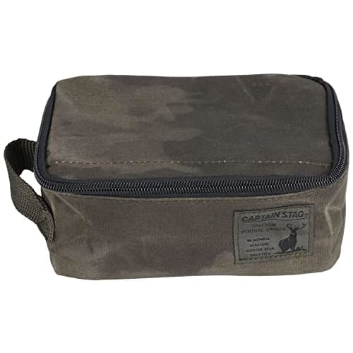CAPTAIN STAG Mestin Case Square Aluminum Cooker Case Multi Case Storage Cooking Cotton Canvas Olive [Compatible Product Number: UH-4113/UH-4114] UL-20