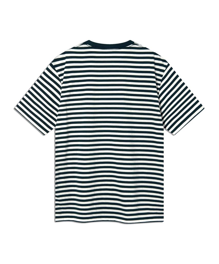 LEE Striped Embroidered Short Sleeve T-Shirt Green