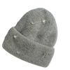 Knitted Skull Hat For Winter Autumn Soft Acrylic Fibre Rhinestones Pullover Hat