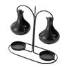Essential Oil Burners Metal Tealight Candle Holder Hanging Double Ceramics Aromatherapist Melt Diffuser for Relaxation