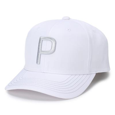 Casquette Puma Free Size à surpiqûres colorées [PUMA], Casquette P, Homme, Blanc,