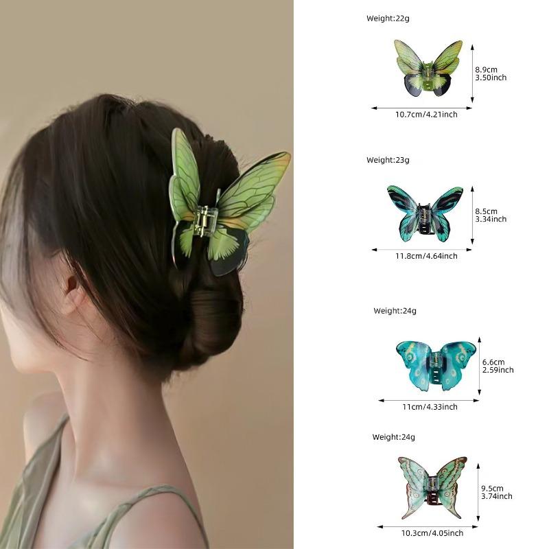 A High-end Ethereal Three-dimensional Butterfly Hair Clip and A Stylish Scratch-off Hair Accessory