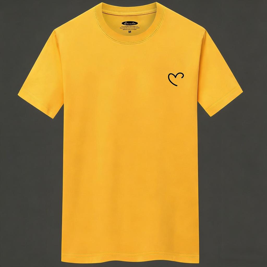 Breathable Cotton Men's T-shirt Short Sleeve Crew Neck Tee Casual Top S-5XL