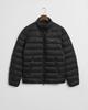 Зимняя куртка GANT Light Down Jacket на двусторонней молнии черная