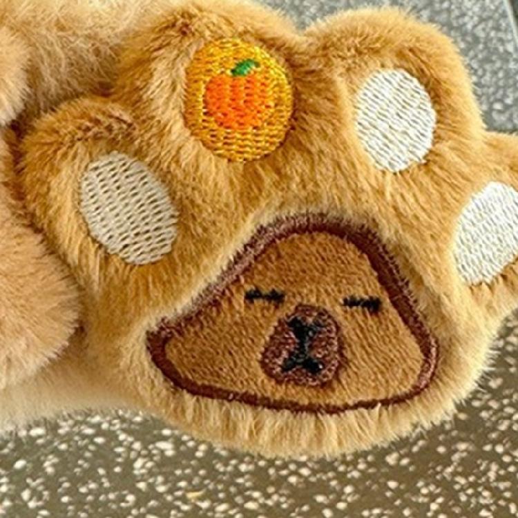 Stylish Anime Capybara Hair Hoop Eye-catching Headpiece Hair Claw Headwear for Stage Halloween Cosplay Role Play