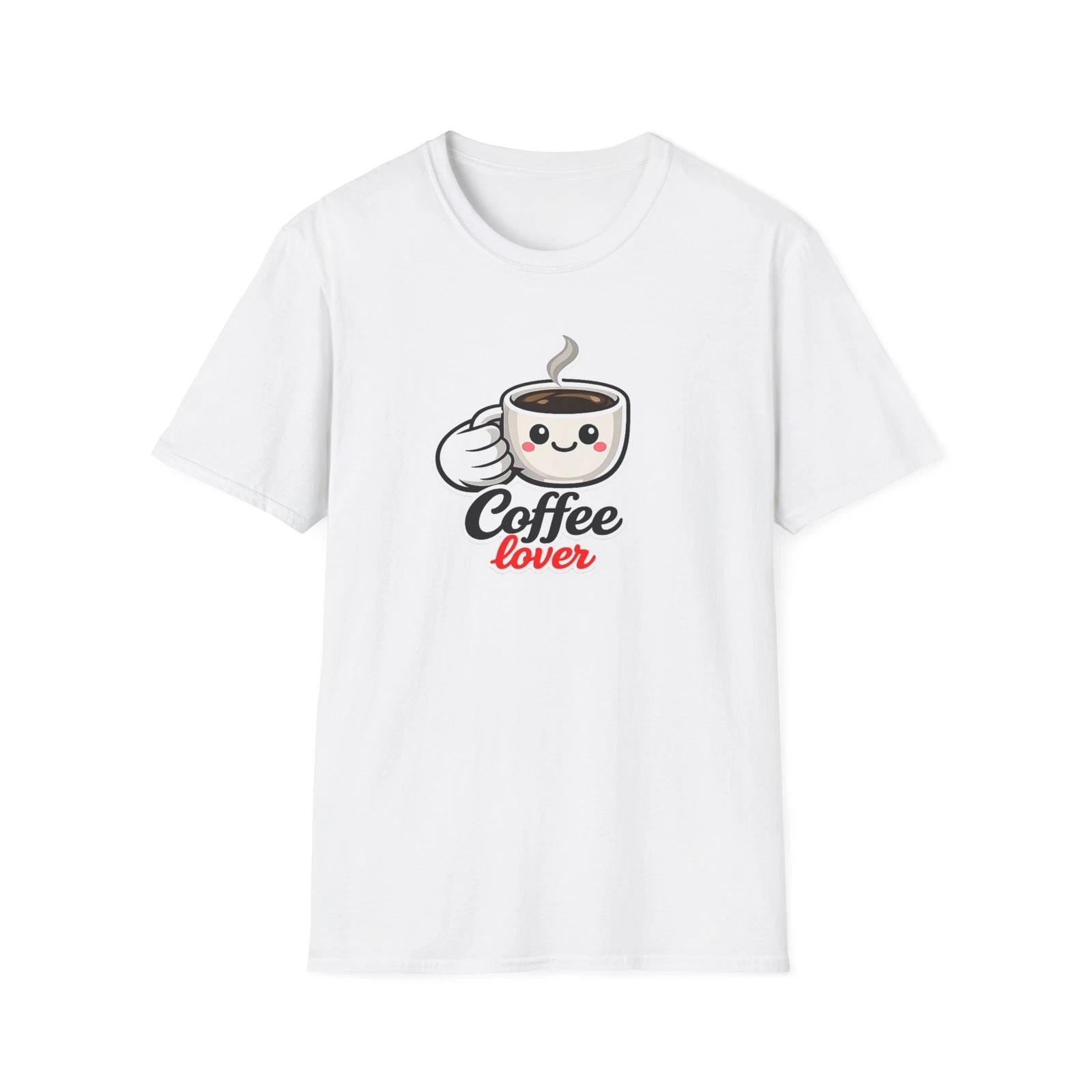 Cute Kawaii Coffee Cup T-Shirt | Coffee Lover Tee (Unisex) S