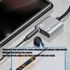 Travel 2 in 1 Type C to 3.5mm Charging Converter Adapter Cable Wire HiFi Sound Transmission For Digital Gadget