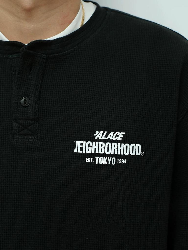 Trendy Brand NBHD Henley Waffle Knit Loose Cotton Hoodie - Autumn/Winter Edition