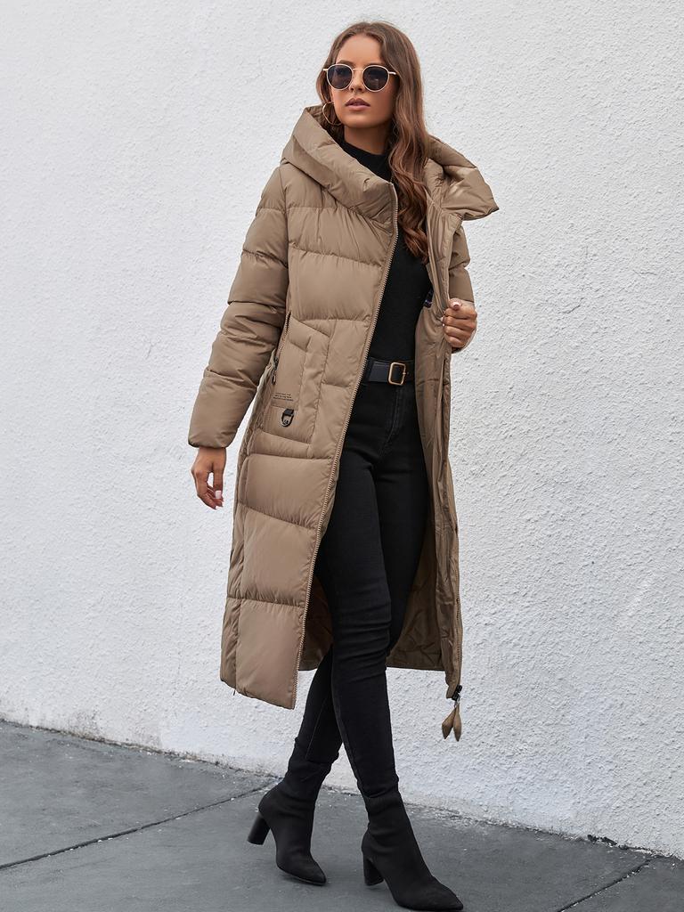 Cinemore New Winter Down Jacket Women Long Thick Coat Hooded Puffer Warm Female Brand Cotton Clothes Elegant Retro Parka 8197