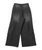 WEGO Vintage Wash Baggy Cargo Korean Dance Size Black Pants, Wide-Leg Trousers, Trousers, Bottoms, Streetwear, Casual, Style, Wear, Spring, Summer,