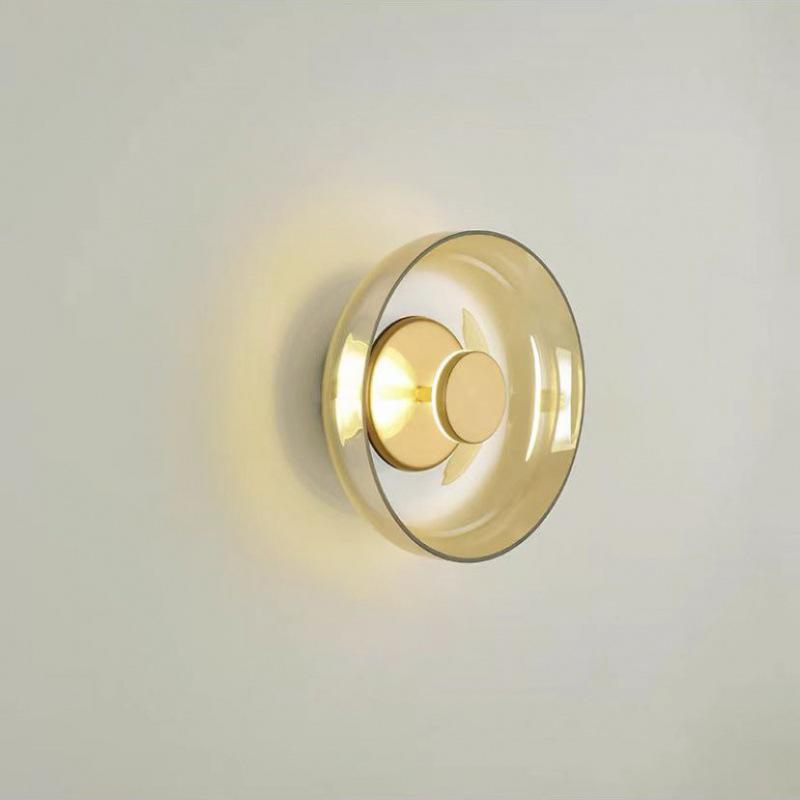 Nordic Postmodern Bedside Wall Lamp - Mid-Century Creative Glass Design for Bedroom & Living Room