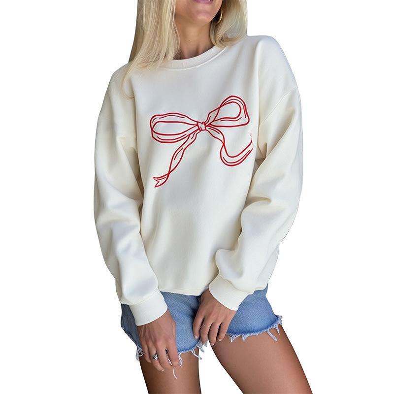 Oversized Sweatshirt Long Sleeve Crewneck Graphic Tees