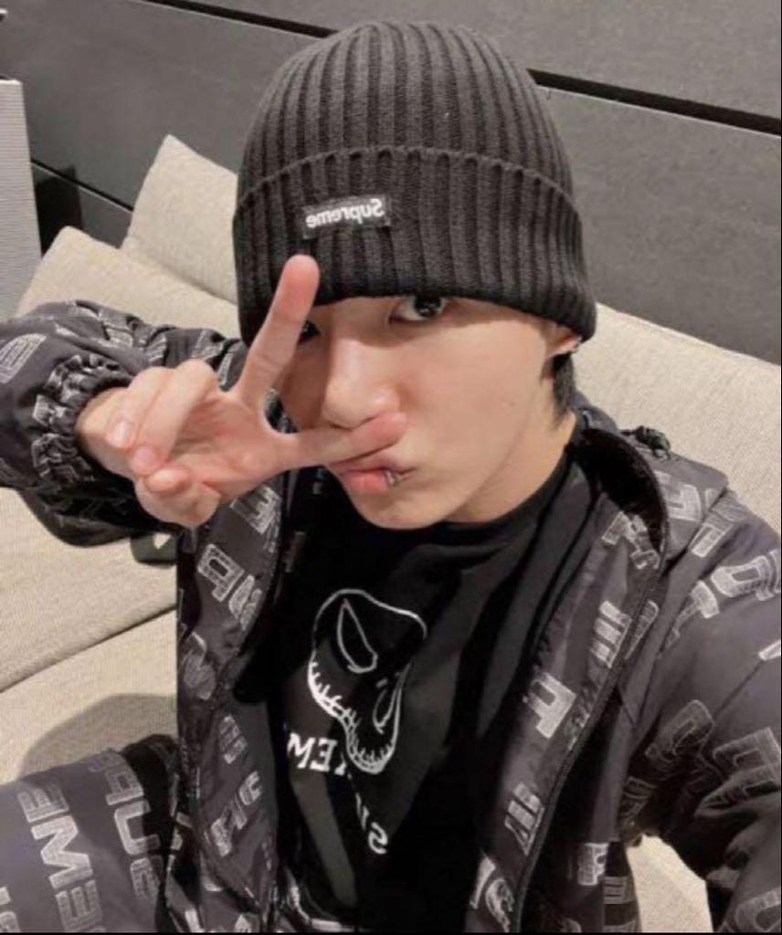 [USED] BTS Jungkook wears Supreme Nightmare logo t-shirt in black