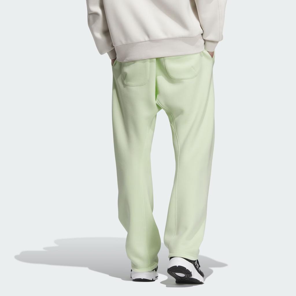 adidas Spacer 3D Hose Einfarbig Logo Elastischer Bund Gestrickte Sporthose Herrenhose Limettengrün JJ3792