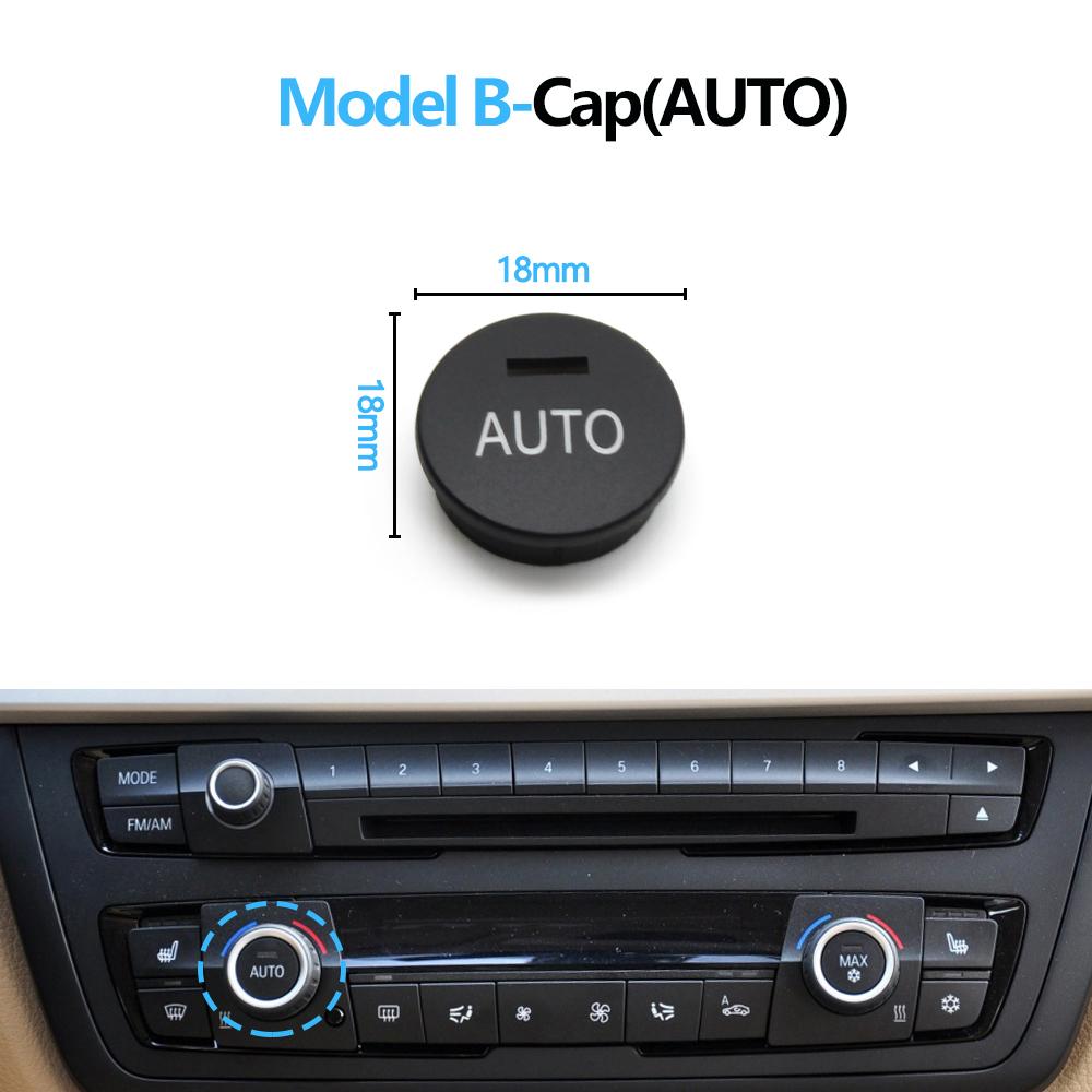 AC Heater Climate Control Switch AC Button Radio Volume Knob Cap For BMW 1 2 3 4 M4 Series F20 F21 F22 F87 F30 F31 F34 F32 F36