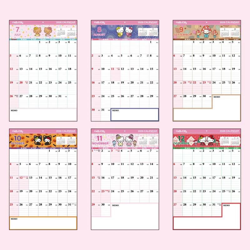Sanrio Hello Kitty Zapisovací kalendář 2026 Japonsko NOVÝ Postavy Sanrio