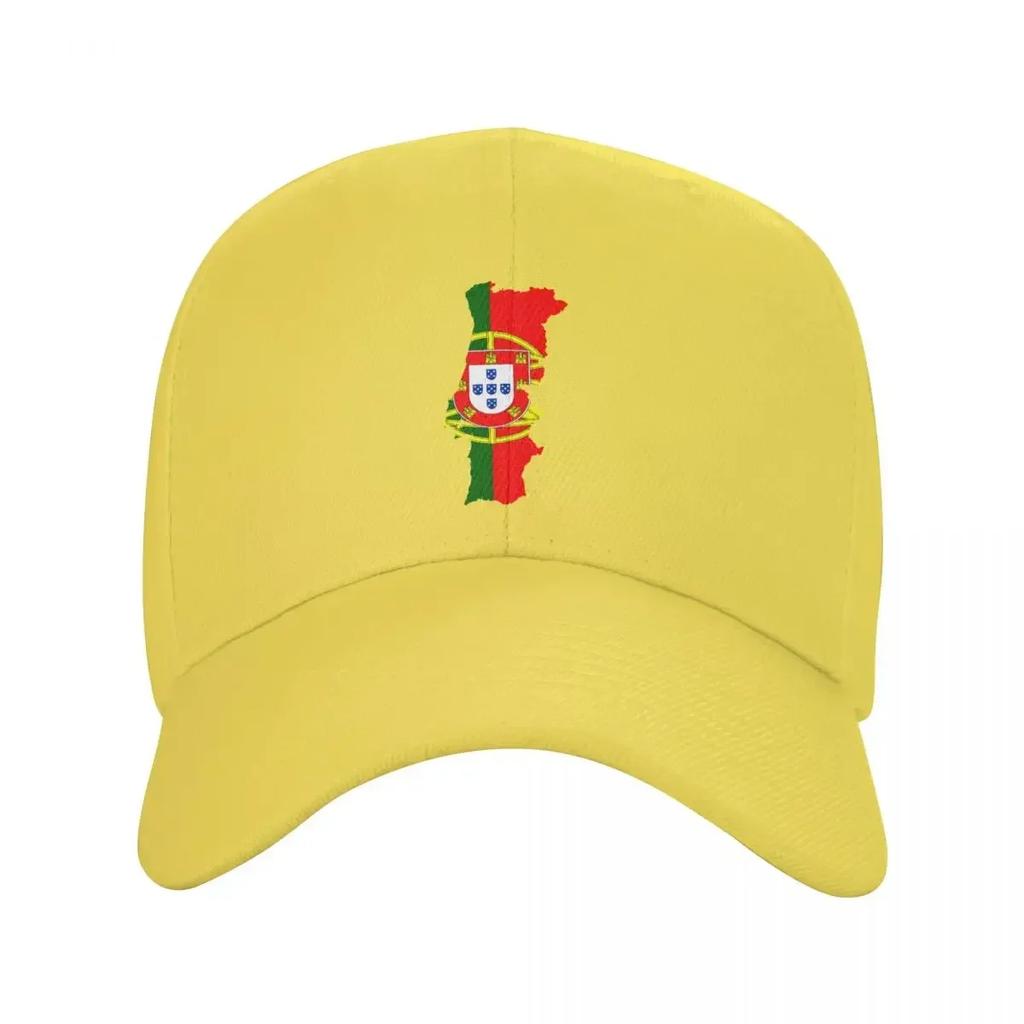 Personalized Portugal Map Flag Baseball Cap Women Men Breathable Dad Hat Outdoor Snapback Hats