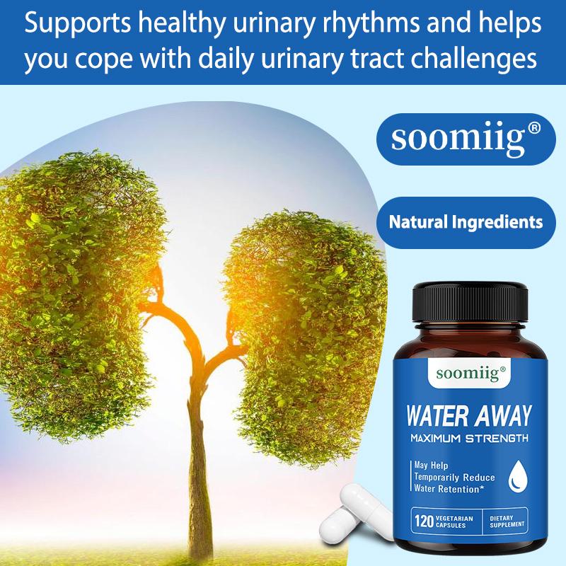 Water Away Capsule Diuretiche Potenti a Base Erboristica, allevia efficacemente l'edema. 120 capsule