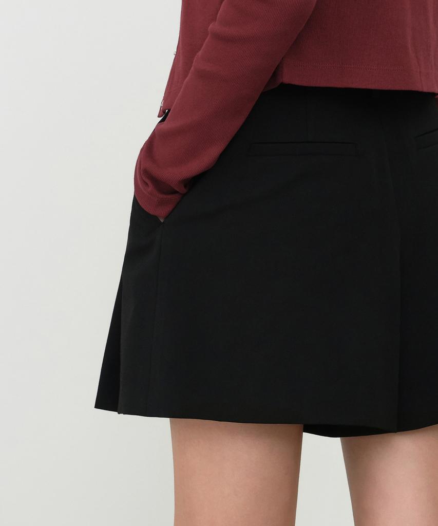 MUSINSA STANDARD WOMAN Women'S Mini Skirt Slacks [Black]