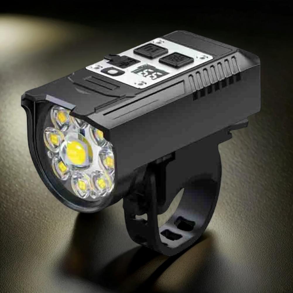 LED Bicycle Front Light High Brightness Bike Flashlight Rechargeable Bicycle Head Light Intelligent Sensor Cycling Accessories