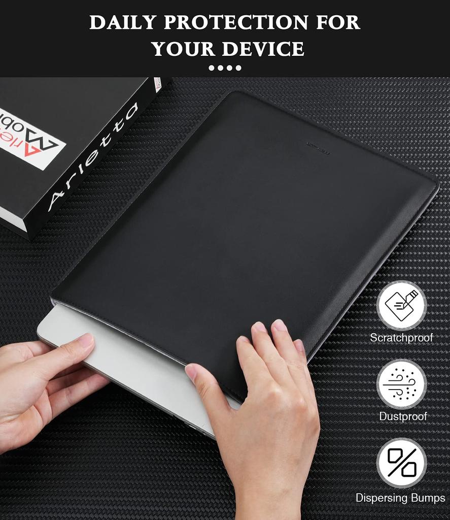 MoKo Zoll Tablet Hülle PU Leder Aktentasche Schlanke Stilvolle Hülle Tasche iPad Mini Zoll iPad Mini Galaxy Tab S2 Tab A ZenPad Z8s Schwarz 7-8 (6.