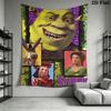 Shrek Green Ogre'S Tale Tapestry Wallmounted Background Cloth Home Decor Wall Decoration Wall Covering Decoration