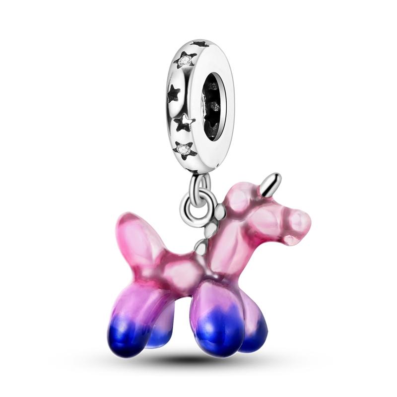 Purple Collection Charm Bead Charms copper Butterfly Tulip Snail Bead Charms Dangle Compatible With Women Bracelets Pendant Do It Yourself Fashion Jew
