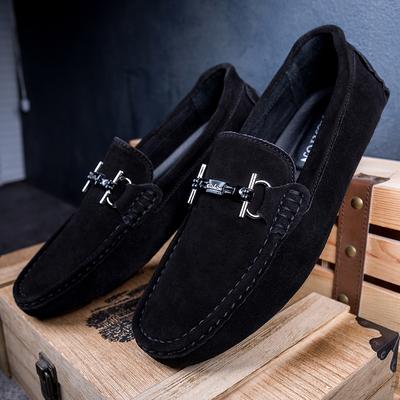 Mocasines de moda para hombre, zapatos de gamuza de cuero suave de alta calidad, zapatillas sin cordones, planos para conducir, calzado informal para hombre