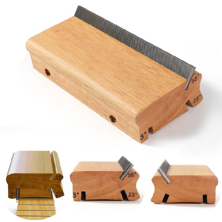 Fret File Set 3/23/35 Degree High Precisions Fretwork File for Guitar Maintenance and Professional Fretboard Refinements