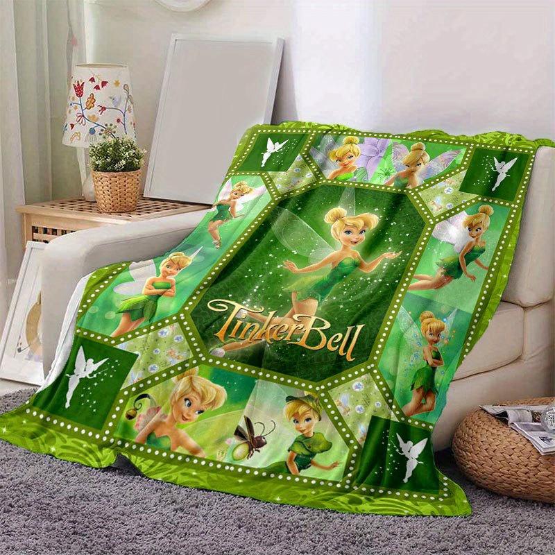 

Tinker Bell Blanket Ultra-Soft, Warm, Cozy Throw for Living Room, Sofa, Four Seasons Travel Accessory Cute Cartoon Character Home Decoration 80x120cm