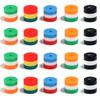 50 Stück Mehrfarbige Acrylperlen Dreifarbige Streifen Zylindrische Lose Abstandshalterperlen Für DIY Armbänder Ohrringe Schmuckzubehör