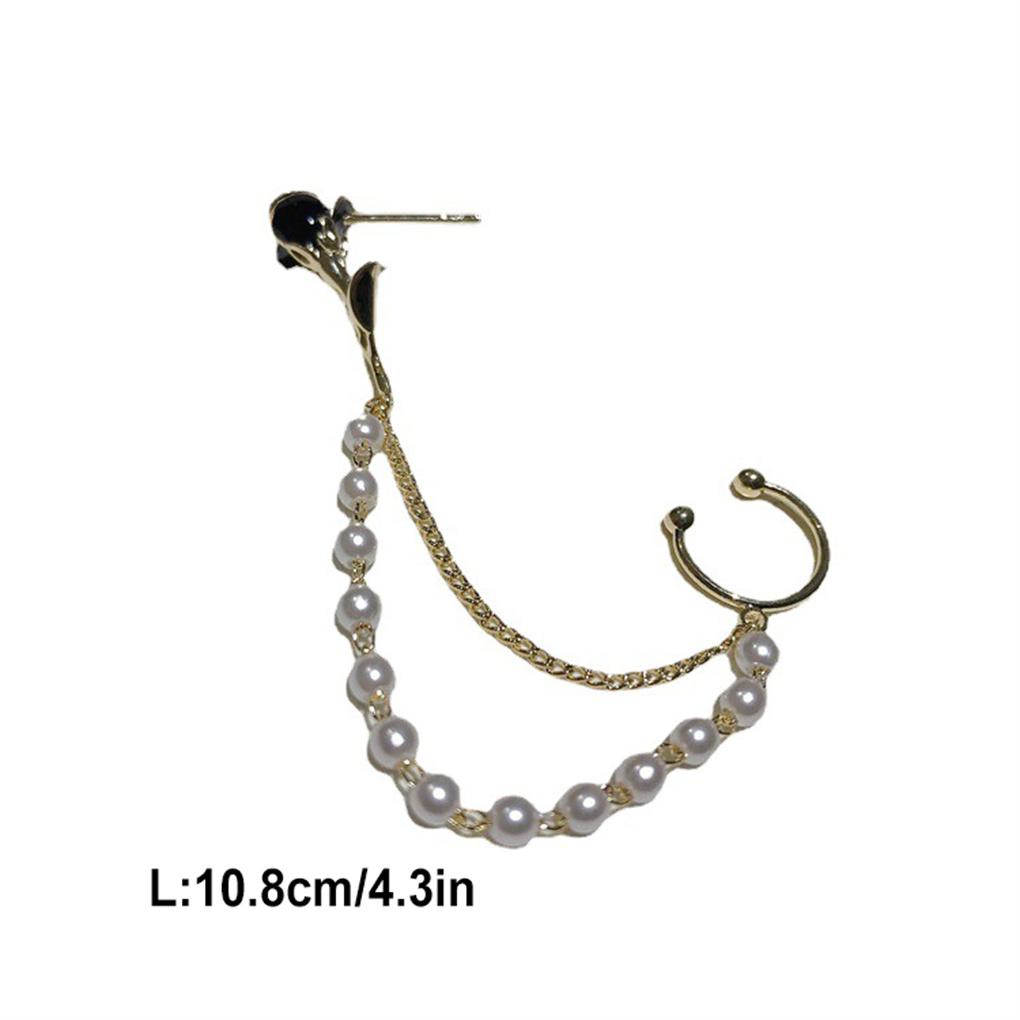 1 Pc Female Fashion Earring Pearl Ears Clip Earrings Girlfriends Wife Gifts Jewellery Accessory for Wedding Celebration