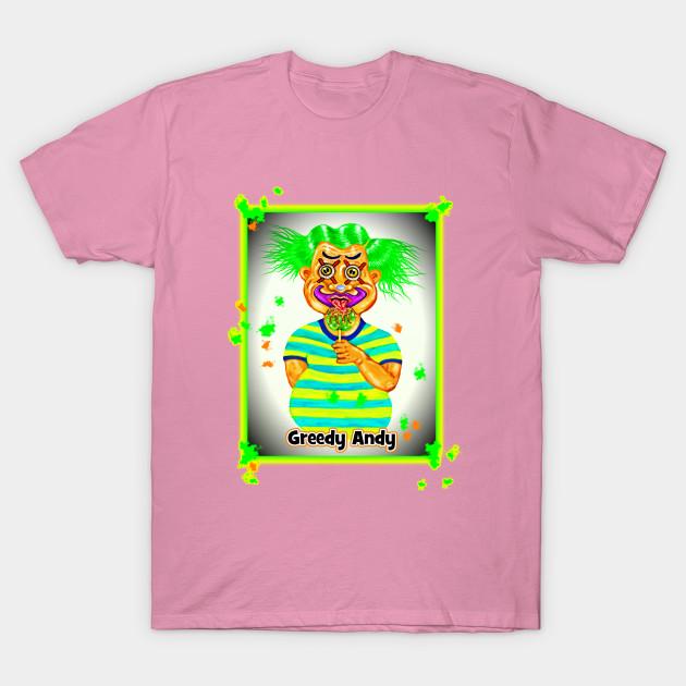 T Shirt Women Bwilly Bwightts Circus Character Greedy Andy Harajuku Print Kawaii Tshirt Summer Short Sleeve Female T-Shirt Top Tee