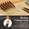 A84E-Leather Sewing Awl With Wooden Handle, 3 Sizes Scratch Awl Tool For DIY Craft, Leather Punching Stitching
