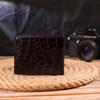 Small Men's Wallet Made of Genuine Textured Leather CANPELLINI Purse 21522 Brown