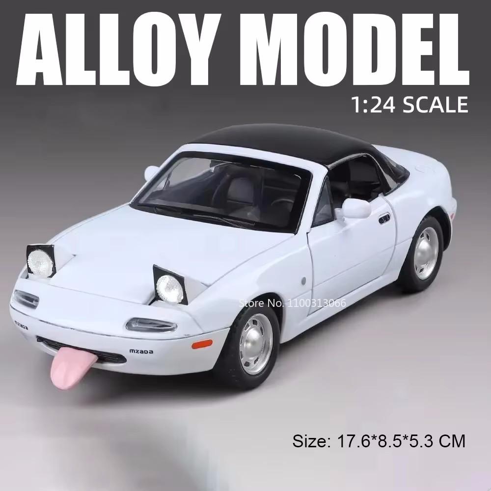1:24 Initial D RX7-FC MX-5 Alloy Cars Models Toys Diecasts Miniature Supercar Sound Light Vehicles Toy for Children Gifts