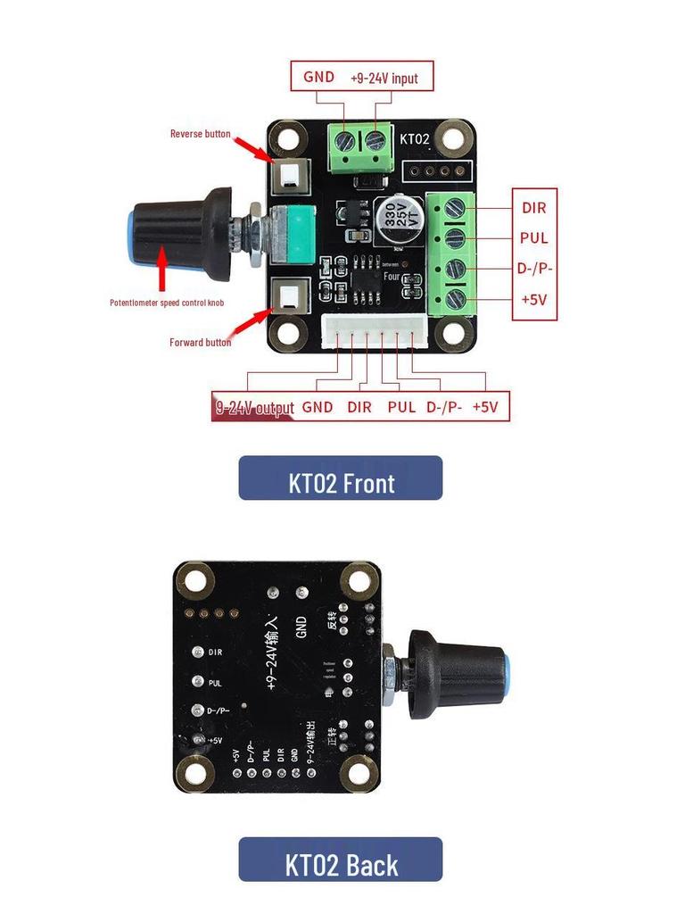 Stepper Motor Speed Controller & Pulse Generator Knob