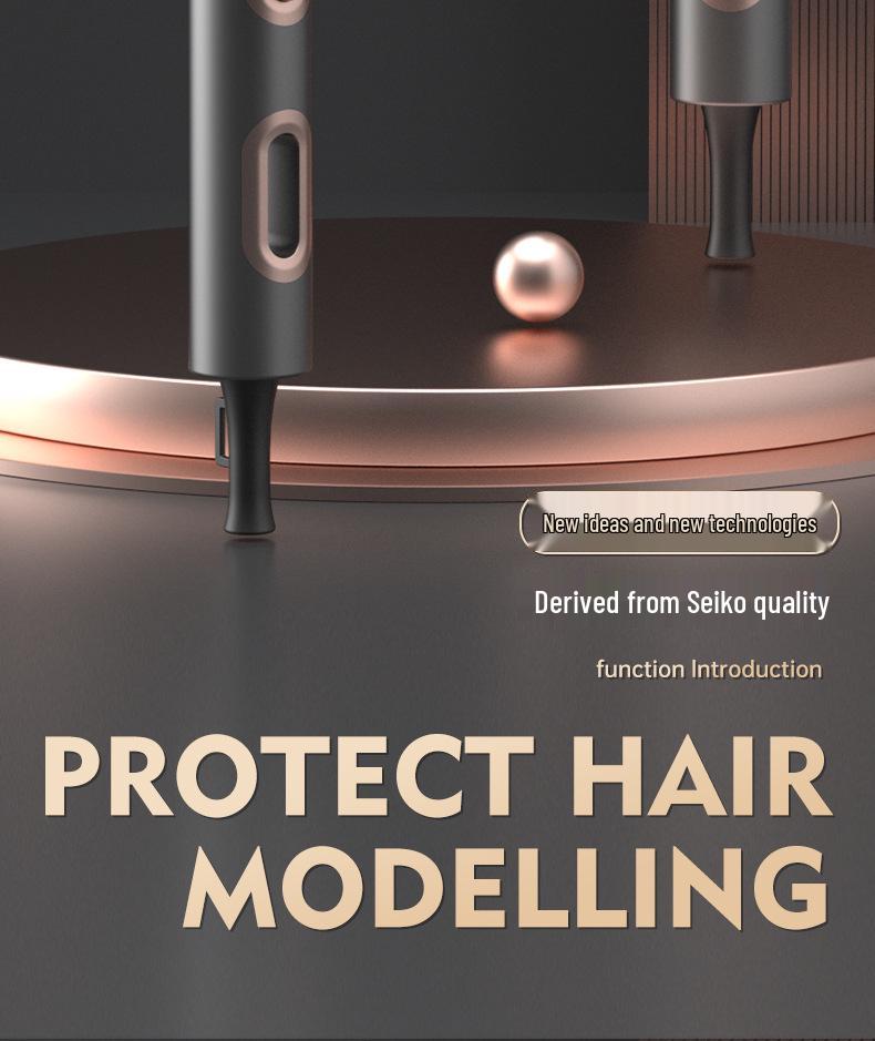 High-Power Quiet Wireless Hair Dryer with Large Airflow and Negative Ion Technology - Germany