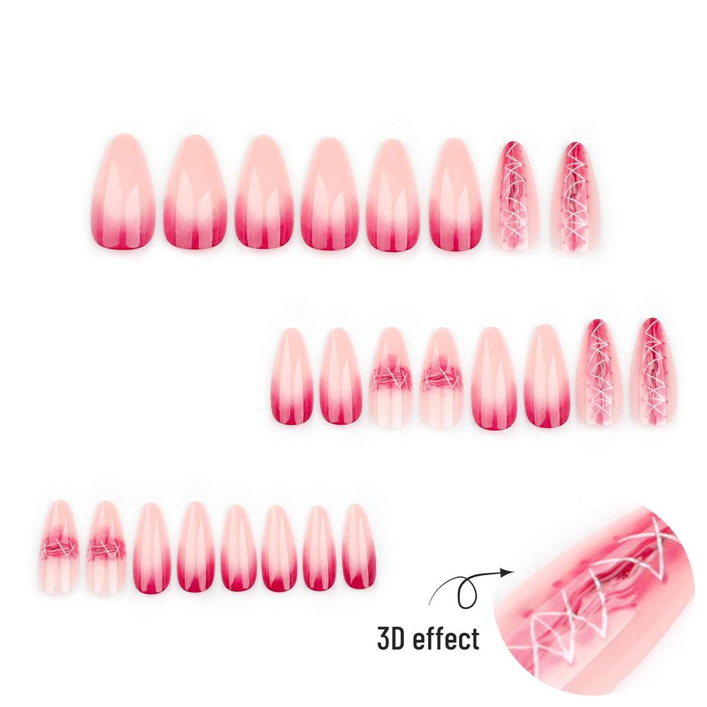 2024 New 3D Gradient Ombre Halloween Wearable False Nails – Hot Seller In Europe and America.