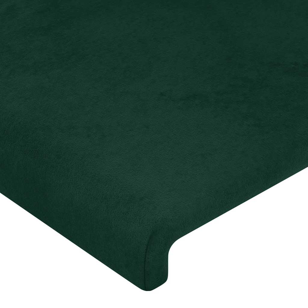 Bed Frame without Mattress Dark Green 90 x 200 cm Velvet