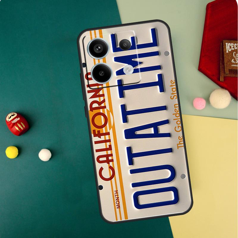

Back To The Future OUTATIME Case For Redmi Note 12 13 Pro Plus 9 10 11 9S 10S 11S 12S Cover For Redmi 12 9C 10C 12C 13C Redmi Note 13ProPlus