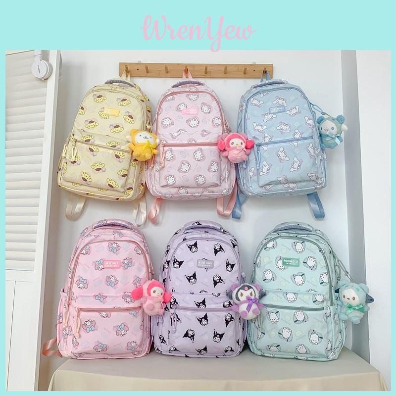 Anime Style Waterproof Nylon Backpack With Expansion For School College Students Special Characters Included